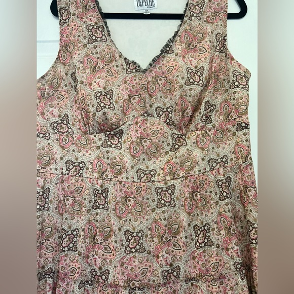 Yves Cossette Depeche Mode floral vintage dress Sz 16 - Picture 3 of 14